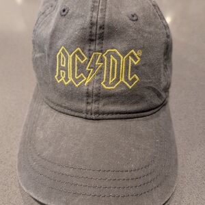 AC/DC Gray Hat with Yellow Logo